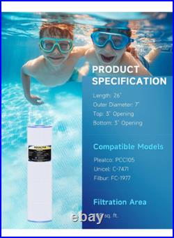 Pool Filter Compatible with CCP420, PCC105-PAK4, C-7471, FC-1977, 178584, 160301 Pool Filter Compatible with CCP420, PCC105-PAK4, C-7471, FC-1977, 178584, 160301