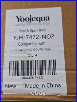 Pool Filters For Pentair CCP520 Clean & Clear Plus PCC130 C-7472 FC-1978 4PK