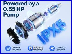 Pool Sand Filter Pump 2640GPH 1/2HP 13 Tank 7-Way Valve Timer Above & In-Ground