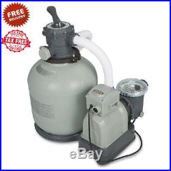Pool Sand Filter Pump For Above Ground Pool 16 3000 gph With GFCI Intex Krystal