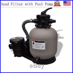 Pool Sand Filter System with Pool Pump Multi-function Backwashing Rinsing