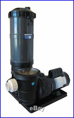 Pooline Pro Above Ground Pool 120sf Cartridge Filter System with 1.5 HP Pump