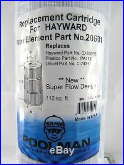 Poolman 20601 Hayward CX880RE Pleatco PA112 Unicel C7489 Pool Filter 4 Pack New