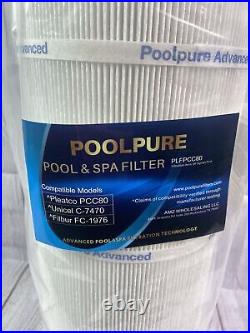 Poolpure PCC80 Pool Filter Replaces Pentair CCP320 Pleatco PCC80 Unicel 4 Pack