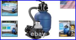 Portable 10,000 Gallon Sand Filter Pump with Low Noise for Pool Maintenance Portable 10,000 Gallon Sand Filter Pump with Low Noise for Pool Maintenance