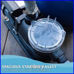 Portable 10,000 Gallon Sand Filter Pump with Low Noise for Pool Maintenance Portable 10,000 Gallon Sand Filter Pump with Low Noise for Pool Maintenance