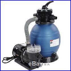 Pro 2400GPH 13 Sand Filter 3/4HP Above Ground Swimming Pool Pump System 4-Way