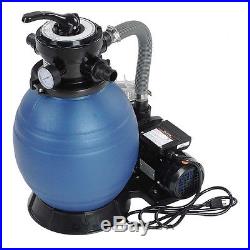 Pro 2400GPH 13 Sand Filter 3/4HP Above Ground Swimming Pool Pump System 4-Way
