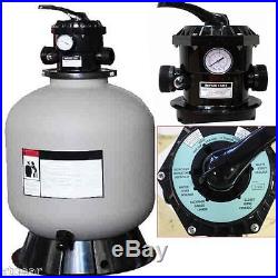 Pro In Ground Above Ground Pool 19 Sand Filter with 6 Position Valve HI-Flo New