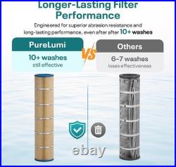 PureLumi CCP520 Pool Filter Cartridges Pleatco PCC130 Unicel C-7472 4 PACK