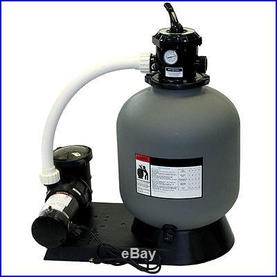 Radiant 22 Inch Above Ground Swimming Pool Sand Filter System w/1.5 HP Pump