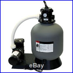 Radiant 22 Inch Above Ground Swimming Pool Sand Filter System with1.5 HP Pump
