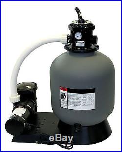 Radiant 24 Inch In-Ground Swimming Pool Sand Filter System with1 HP Pump
