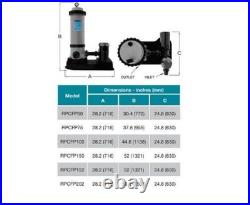 Raypak Protege RPCFP100 100 SQ FT CARTRIDGE FILTER With1 HP PUMP ABOVE GROUND POOL
