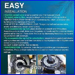 Replace Hayward SP0714T Vari-Flo Control 1-1/2 FIP Top Mount Multiport Valve