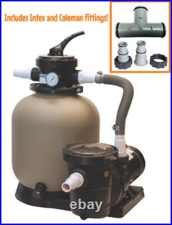 Replacement Intex and Coleman Pool Sand Filter System with 1 HP 2 Speed Pump Replacement Intex and Coleman Pool Sand Filter System with 1 HP 2 Speed Pump