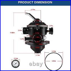 Replacement for Pentair 262506 Top Mount Multiport Valve 1-1/2 for Sand Filters