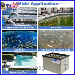 Rotary Drum Filter-3000GPH Canister Filter AC110-240V RDF Fully Automatic