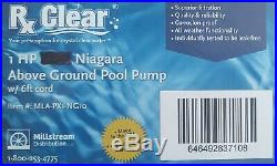 Rx Clear 16 Patriot Above Ground Sand Filter system with 1 HP Niagara Pump