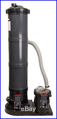 Rx Clear Above-Ground Radiant Cartridge Filter System-PRC120 with 1 HP Pump