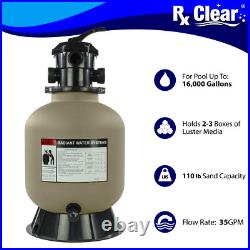 Rx Clear Radiant Sand Filter with Black Luster Balls (Various Sizes) Rx Clear Radiant Sand Filter with Black Luster Balls (Various Sizes)