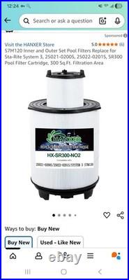 S7M120 300SQF Inner and Outer Filter Cartridges For Sta-Rite System 3 S7M120 300SQF Inner and Outer Filter Cartridges For Sta-Rite System 3