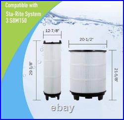 S8M150 Pool Filter Cartridge Set Replaces for 170147 Sta-Rite System 3, 25022-02
