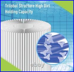S8M150 Pool Filter Cartridge Set Replaces for 170147 Sta-Rite System 3, 25022-02