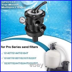 SP0714T Black 7-Way Pool Control Valve Hayward Sand Filter 1.5 FIP Fitting