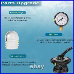 SP0714T Black 7-Way Pool Control Valve Hayward Sand Filter 1.5 FIP Fitting