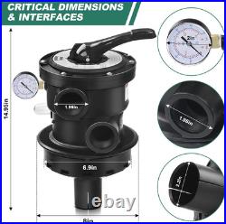 SP0714T Vari-Flo Xl Valve, Replacement for Hayward Variflo Top-Mount Multiport Va