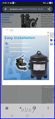 SP0715XR50 2 Multiport Control Valve 6 Positions Backwash Valve For Hayward