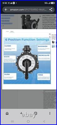 SP0715XR50 2 Multiport Control Valve 6 Positions Backwash Valve For Hayward