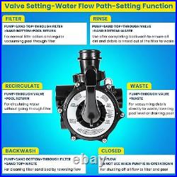 SPX0710X32 Multiport Valve Side Mount Fits for Hayward S200 and S240 Sand Filter