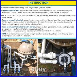 SPX0710X32 Vari-Flo Multiport Valve For Hayward S200/S240 Series Pool U 1.5
