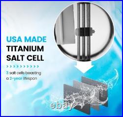 Saltwater Pool System, Westaho Salt Chlorine Generator with USA Titanium Cell