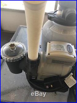Saltwater pool system, Sand filter and pump