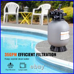 Sand Filter 16 Above Inground Swimming Pool Sand Filter with 7-Way Valve Sand Filter 16 Above Inground Swimming Pool Sand Filter with 7-Way Valve