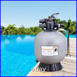 Sand Filter 22 In. Up to 55 GPM Swimming Pool Sand Filter System with 7-Way Mult