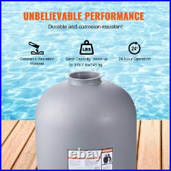 Sand Filter 24 Above Inground Swimming Pool Sand Filter with 7-Way Valve