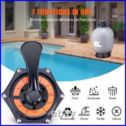 Sand Filter 24 Above Inground Swimming Pool Sand Filter with 7-Way Valve