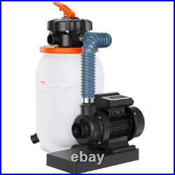 Sand Filter Above Ground 0.33HP Pool Pump 1585GPH Flow 10 6-Way Valve Sand Filter Above Ground 0.33HP Pool Pump 1585GPH Flow 10 6-Way Valve