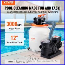 Sand Filter Above Ground 0.35/0.33HP Pool Pump 1585GPH Flow 12/10 6-Way Sand Filter Above Ground 0.35/0.33HP Pool Pump 1585GPH Flow 12/10 6-Way