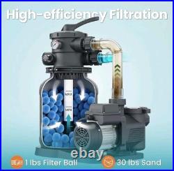 Sand Filter Above Ground Pool Pumps with Timer 3,000GPM