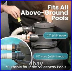 Sand Filter Above Ground Pool Pumps with Timer 3,000GPM