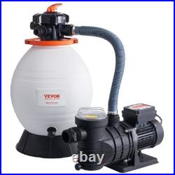 Sand Filter Above Ground with 1 HP Pool Pump 3500 GPH Flow 16 6-Way Valve Sand Filter Above Ground with 1 HP Pool Pump 3500 GPH Flow 16 6-Way Valve