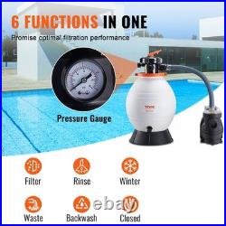 Sand Filter Above Ground with 1 HP Pool Pump 3500 GPH Flow 16 6-Way Valve Sand Filter Above Ground with 1 HP Pool Pump 3500 GPH Flow 16 6-Way Valve