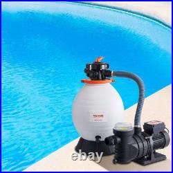 Sand Filter Above Ground with 1 HP Pool Pump 3500 GPH Flow 16 6-Way Valve Sand Filter Above Ground with 1 HP Pool Pump 3500 GPH Flow 16 6-Way Valve