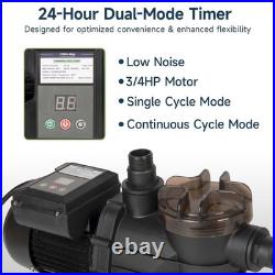 Sand Filter Above Ground with 3/4 HP Pool Pump 3420 GPH Flow 13 6-Way Valve US Sand Filter Above Ground with 3/4 HP Pool Pump 3420 GPH Flow 13 6-Way Valve US