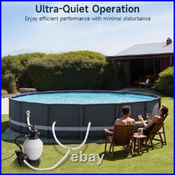 Sand Filter Above Ground with 3/4 HP Pool Pump 3420 GPH Flow 13 6-Way Valve US Sand Filter Above Ground with 3/4 HP Pool Pump 3420 GPH Flow 13 6-Way Valve US
